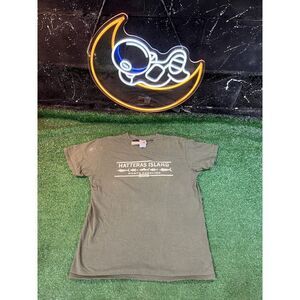 Delta Pro Green‎ T-Shirt Heathered Hatteras Island Surfing Beach Skater Men's MD